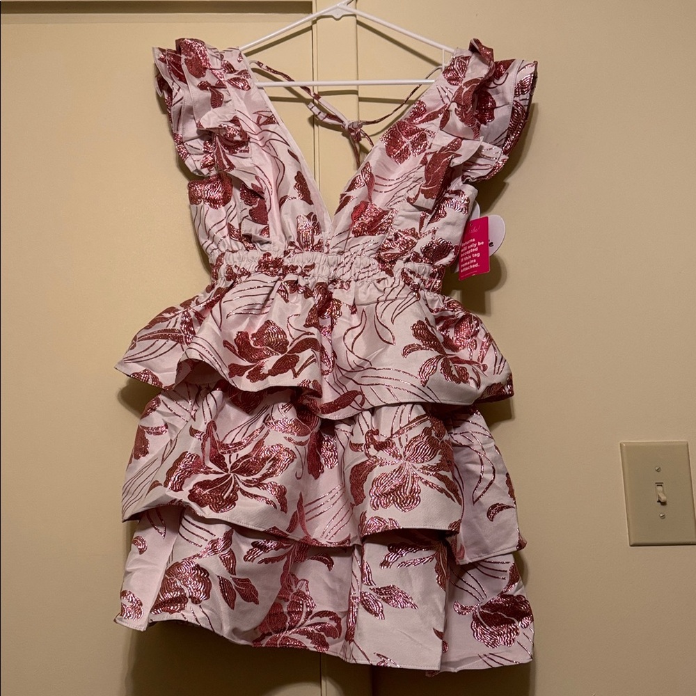 Buddy Love Pink and White Dress